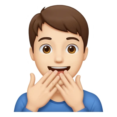 🫱🏼🫲🏼 cover 😁's mouth sticker