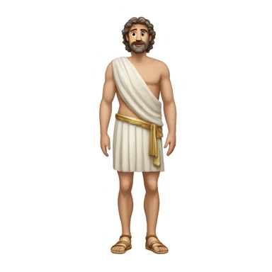 Ancient greece man full body sticker