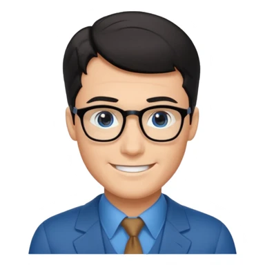 clark kent as in superman 2025 smilling sticker