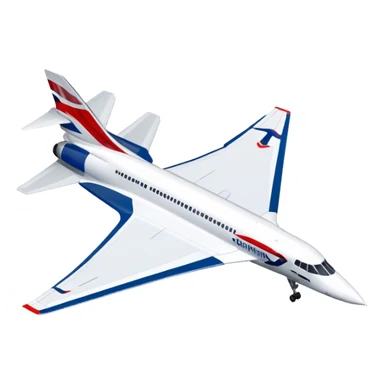 Concorde - British Airways (Model Year: 2020) (Iconic colour: White with blue and red) sticker