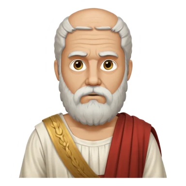 Filósofo griego con barba sticker