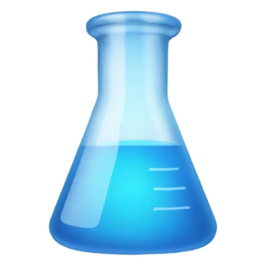 blue erlenmeyer flask sticker