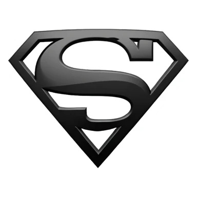 Superman Symbol batman v superman black white sticker