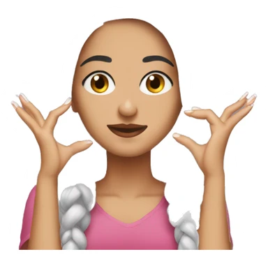 A turkish young woman who doesn’t like the way her nails were done  sticker