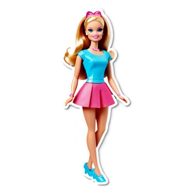 Barbie doll  sticker