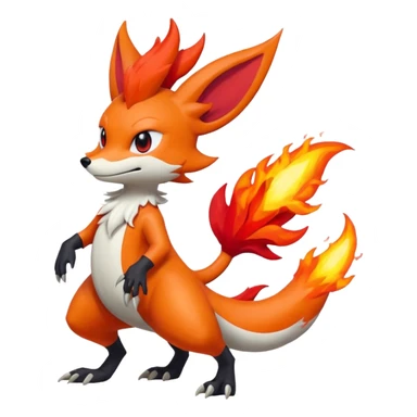 Salandit-Braixen-fusion sticker