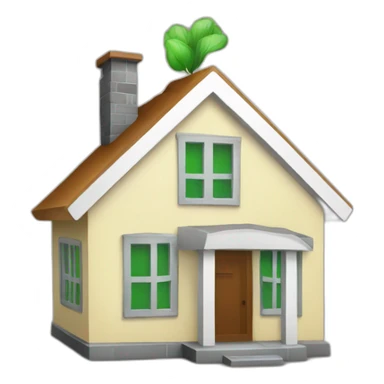 home icon with dollar sign sticker