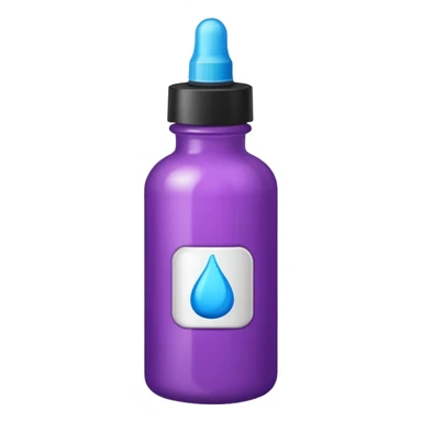 A bottle of hair dye sticker