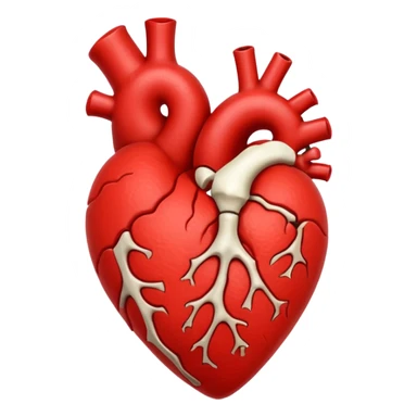  heart with a bone through it sticker