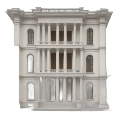 neoclassical government building with Philippine flag sticker