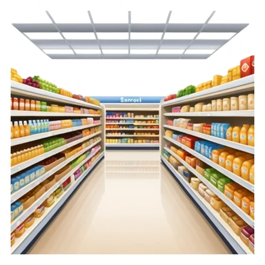 supermarket business sticker