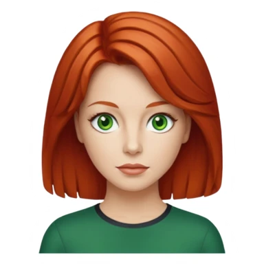 Lee Purcell with red medium hair sticker