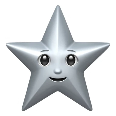 
 Metal star blinking  sticker