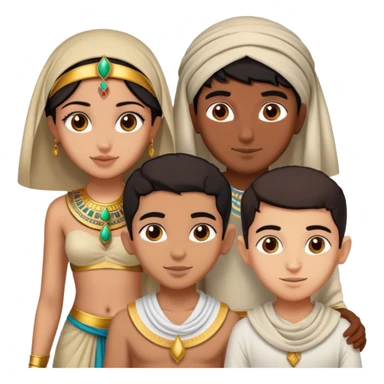 4 bestfriends, 1 south adian girl, 1 Egyptian boy, persian girl 1 moroccan boy 1 black boy sticker