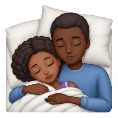 Black girl sleep with her man sticker