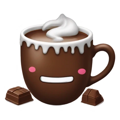 chocolat dans une tasse de noël  sticker