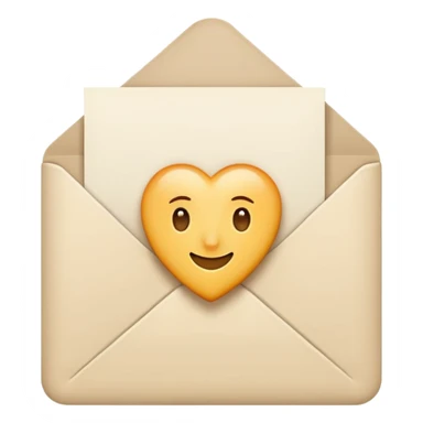 Letter color pale beige creamy sticker