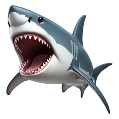 jaws shark is impressed sticker