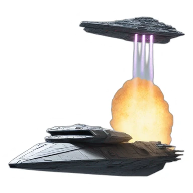 Super star destroyer shooting sticker