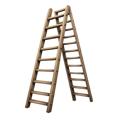 Wooden ladder sticker