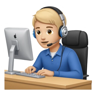 A male customer who has a product service request wanting information on one of two products? sticker