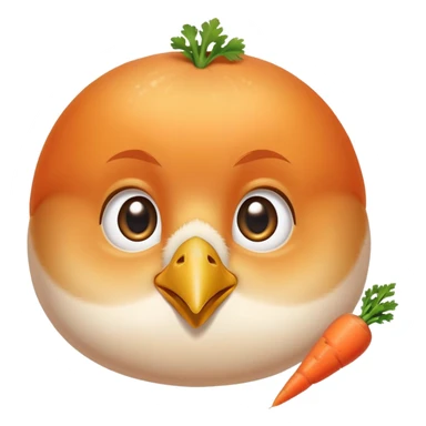 Chicken and carrots emitting a gentle golden glow that flows toward a healthy eye and smooth skin. The foods represent vitamin A sources while the eye and skin show the benefits of this nutrient, with a soft, non-creepy design. sticker