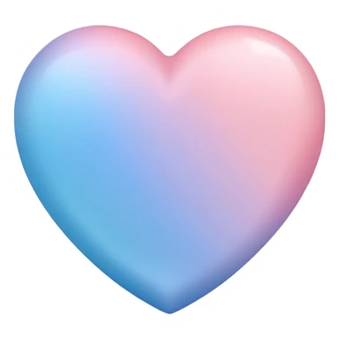 Cœur pastel rose and blue  sticker