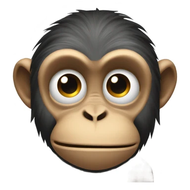Monkey face palm  sticker