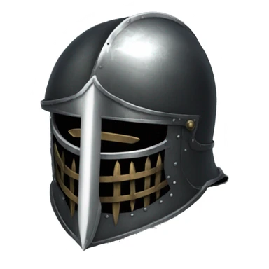 metal knight helmet with visor dark souls sticker