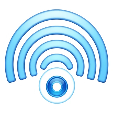 wifi symbol with signal waves sticker