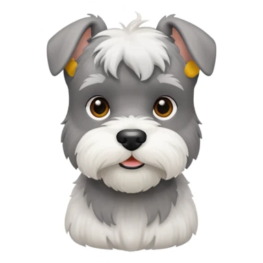 schnauzerwhite mini schnauzer sticker