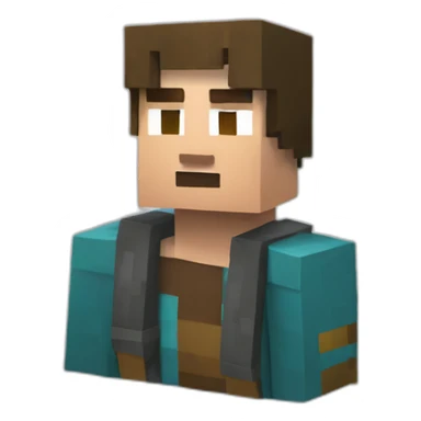 Steve de Minecraft qui pleure sticker