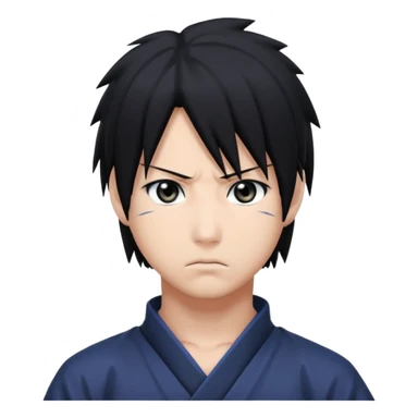 sasuke uchiha anime charther sticker