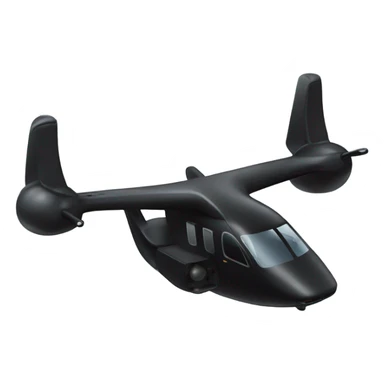 12 propeller evtol aircraft black sticker