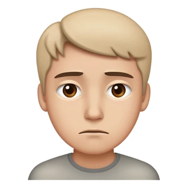 Expression of disappointment and disapproval but doesn’t want to show it sticker