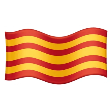 Uma bandeira da região da Catalunha sticker