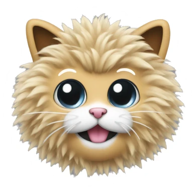 cat pom poms chee
 sticker