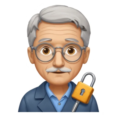 Old locksmith sticker