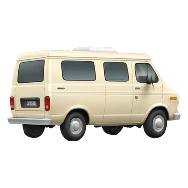 Ford Econoline Campervan in Cream sticker