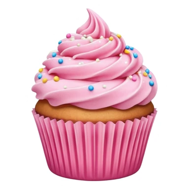 Cupcake with pink icing sticker