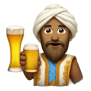 Khinkali and beer sticker