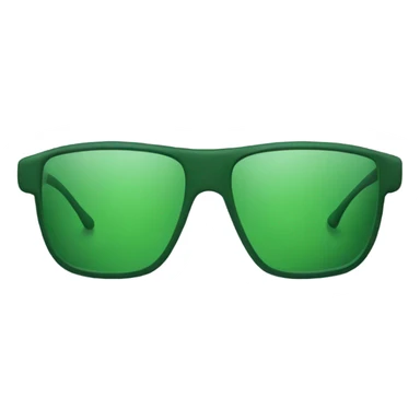 nerrow green sports glasses without face sticker