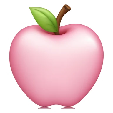 Light pink apple heart emoji  sticker