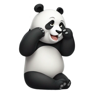 panda facepalm sticker