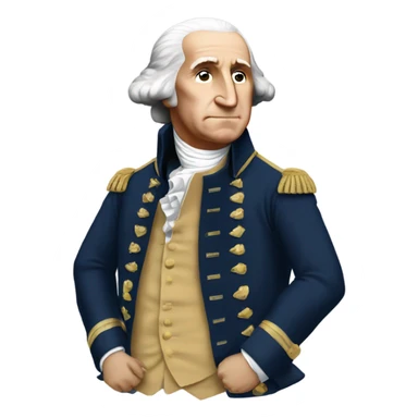 George Washington wears a bape jacket sticker