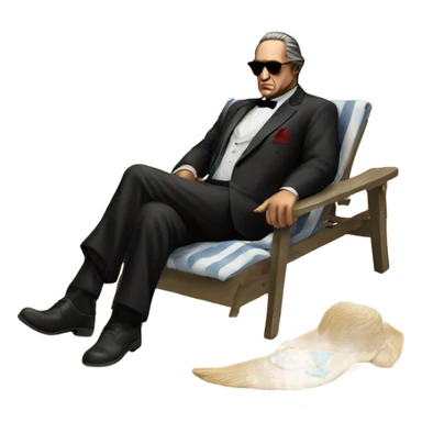 The godfather on the beach sticker