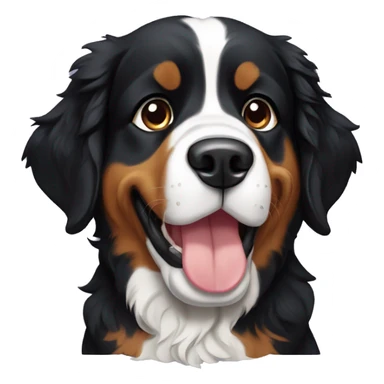 A Bernese Mountain dog puppt sticker