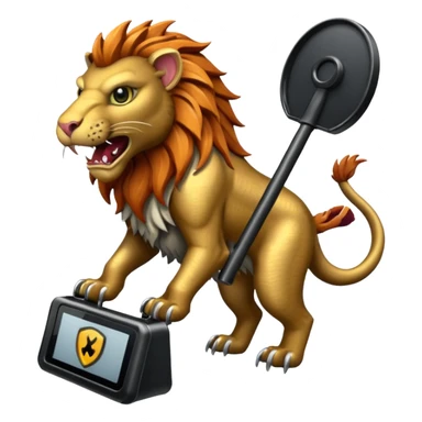 Manticore metal detector sticker
