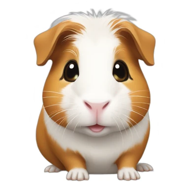 White and guinea pig sticker