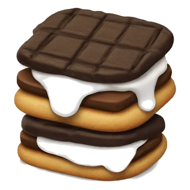 Realistic smores cookie sandwich  sticker
